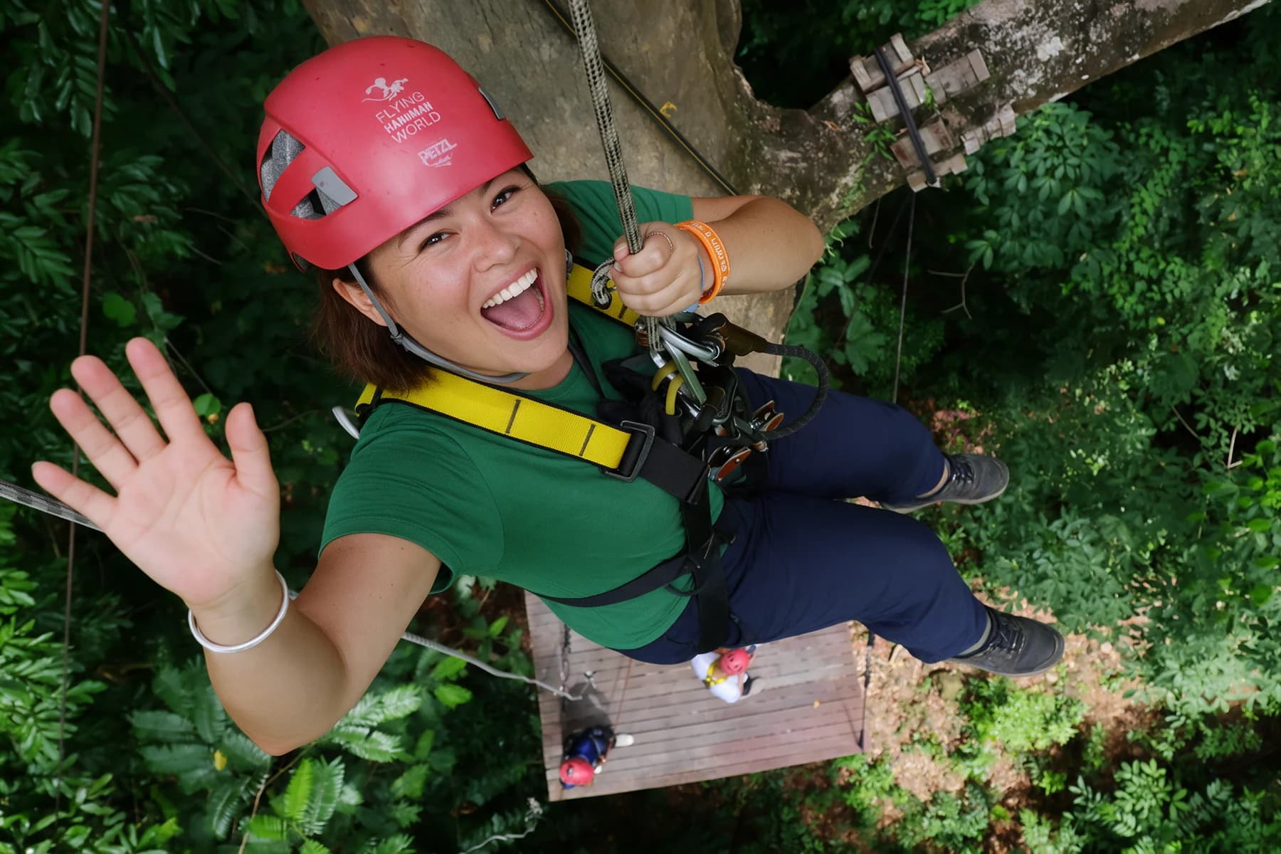 World A+ zipline adventure in the rainforest
